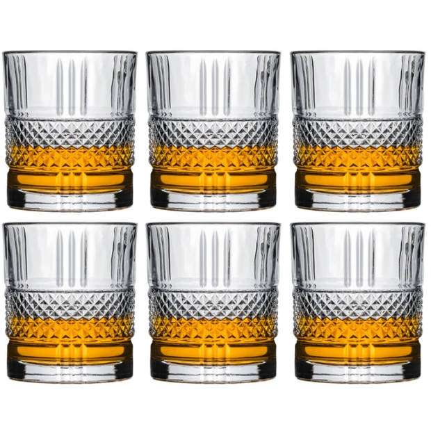 Cookinglife Whiskey Glazen / Cocktailglazen / Waterglazen Monea - 230 ml - 6 stuks