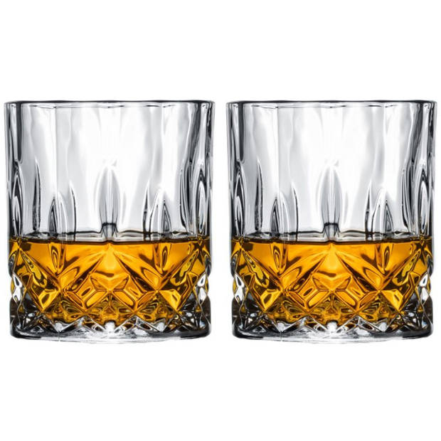 Cookinglife Whiskey Glazen / Cocktailglazen / Waterglazen Moray - 320 ml - 2 stuks