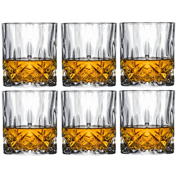 Cookinglife Whiskey Glazen / Cocktailglazen / Waterglazen Moray - 320 ml - 6 stuks