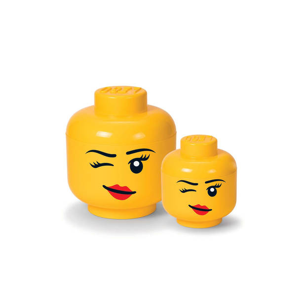Lego - Opbergbox Hoofd Winky Klein - Polypropyleen - Geel
