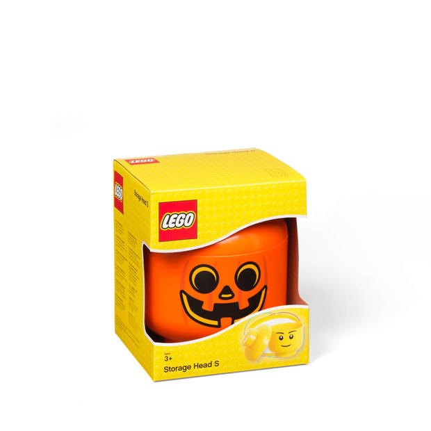 Lego - Opbergbox Hoofd Pompoen Klein - Polypropyleen - Oranje