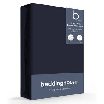 Beddinghouse Jersey-Lycra Topper Hoeslaken Indigo-90/100 x 200/220 cm
