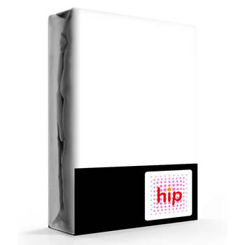 HIP Hoeslaken Satijn Wit-Lits-jumeaux (160x200 cm)