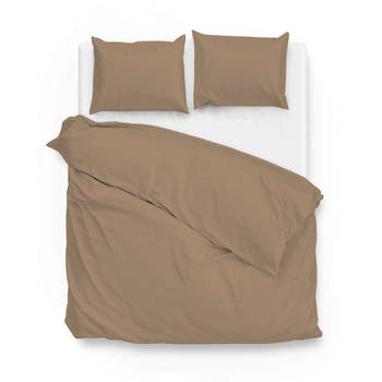 Zo Home Satinado Dekbedovertrekset Uni Katoen Satijn - praline brown 240x200/220cm