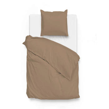 Zo Home Satinado Dekbedovertrekset Uni Katoen Satijn - praline brown 140x200/220cm