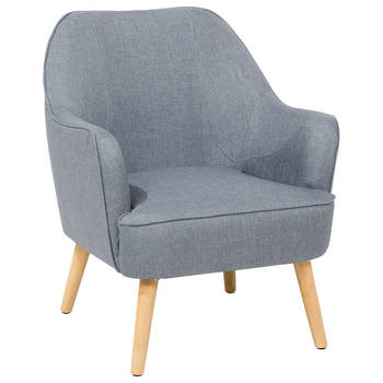 Beliani LOKEN - Fauteuil-Grijs-Polyester