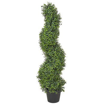 Beliani BUXUS SPIRAL TREE - Kunstplant-Groen-Synthetisch materiaal