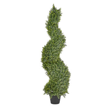 Beliani CYPRESS SPIRAL TREE - Kunstplant-Groen-Synthetisch materiaal
