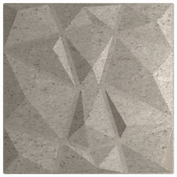 vidaXL 48 st Wandpanelen diamant 12 m² 50x50 cm XPS betongrijs