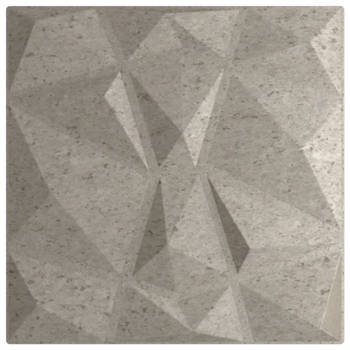 vidaXL Wandpanelen 24 st diamantpatroon 6 m² 50x50 cm EPS betongrijs