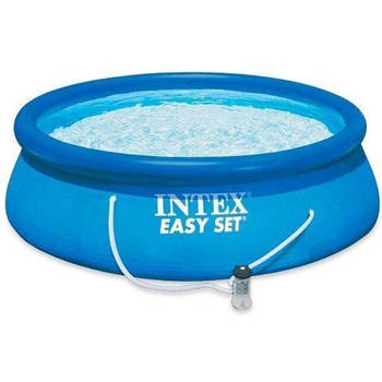 Intex Easy Set opblaaszwembad met filterpomp blauw 305 cm