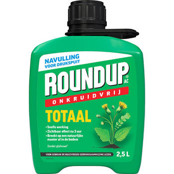 ROUNDUP® AC Totaal Onkruidvrij - Drukspuit Navulverpakking - 2,5L