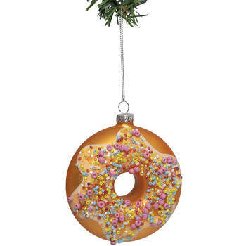 Nordic Light Kerstbal Donut Roze Confetti 10 cm