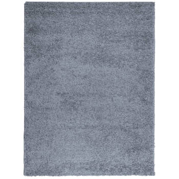 vidaXL Vloerkleed PAMPLONA shaggy hoogpolig modern 300x400 cm blauw