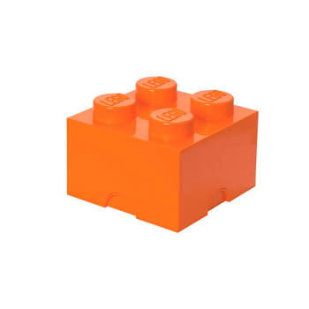 Lego - Opbergbox Brick 4 - Polypropyleen - Oranje