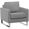 Beliani VIND - Fauteuil-Grijs-Polyester