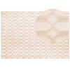 Beliani CIZRE - Laagpolig-Beige-Viscose