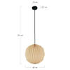 DKNC - Hanglamp Edina - 40x40x43cm - Wit