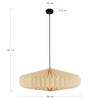 DKNC - Hanglamp Easton - 54x54x21cm - Wit