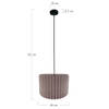 DKNC - Hanglamp Evansville - 45x45x33cm - Grijs