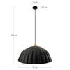 DKNC - Hanglamp Daniel - 70x70x38cm - Grijs