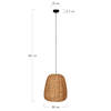 DKNC - Hanglamp Benjamin - Waterhyacinth - 38x38x42cm - Natuurlijk