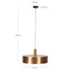 DKNC - Hanglamp Tessa - Metaal - 46x46x26cm - Goud