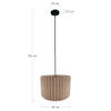 DKNC - Hanglamp Evansville - 45x45x33cm - Natuurlijk