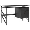 Beliani MORITON - Bureau-Zwart-MDF