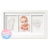 Premium Baby Fotolijst met Gipsafdruk Voet en Hand - Klei Afdruk Baby - 33 x 20 cm - Kraamcadeau - Kraampakket