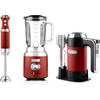 Westinghouse - Retro - Handmixer + Staafmixer + Blender - Rood