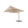 4-Seasons Hacienda zweefparasol 300 x 400 cm. - Woodlook/Sand