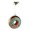 Nordic Light Kerstbal Donut Bruin/Blauw 10 cm