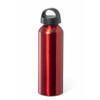 Bellatio Design Waterfles/drinkfles/sportfles - metallic rood - aluminium - 800 ml - schroefdop - Drinkflessen