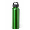 Bellatio Design Waterfles/drinkfles/sportfles - metallic groen - aluminium - 800 ml - schroefdop - Drinkflessen