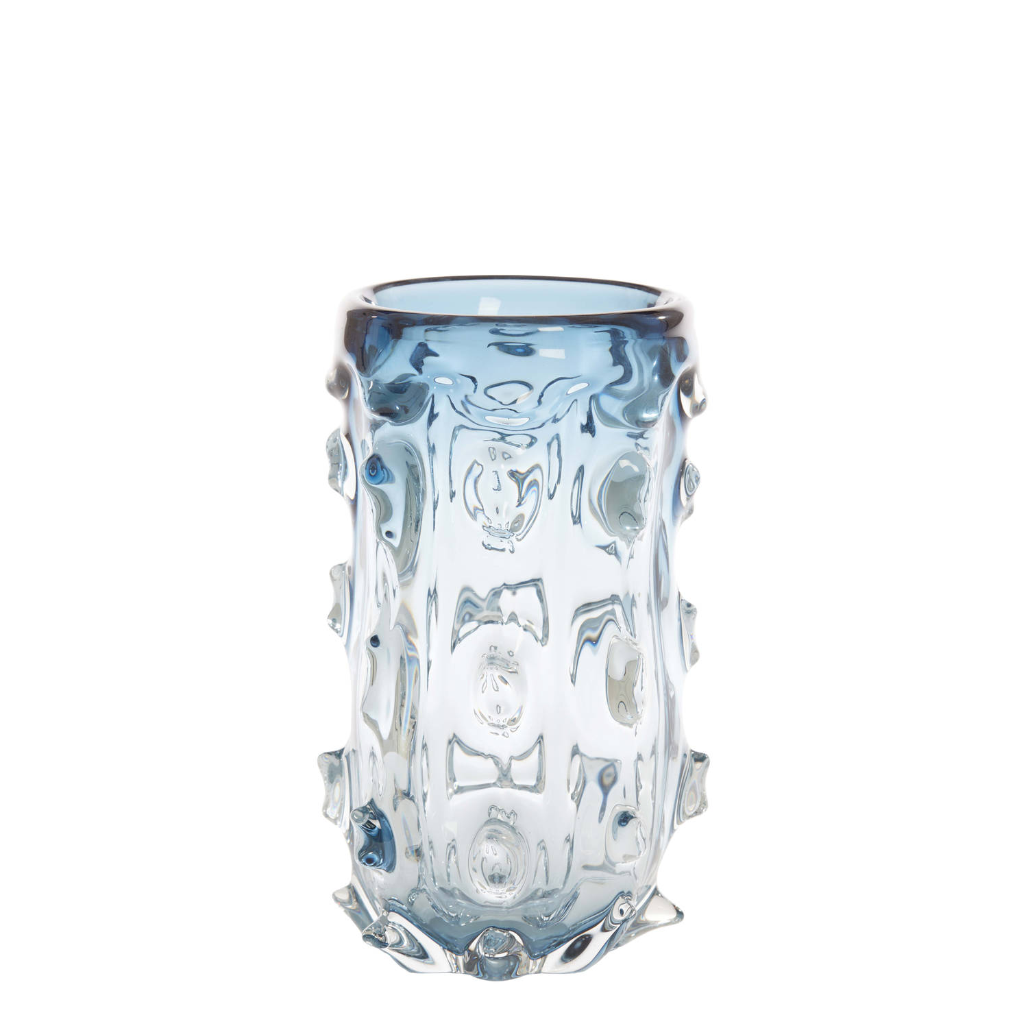 Light & Living - Vaas Ø15x27,5 cm TORBEN glas blauw