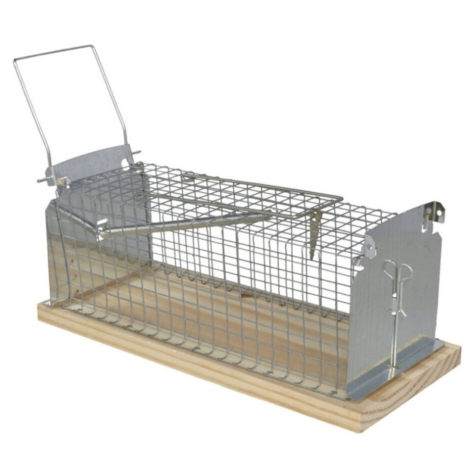 Alma Garden Diervriendelijke muizenval/rattenval - 1x stuks - zilver - metaal - 29 x 12 cm - Knaagdierenbestrijding