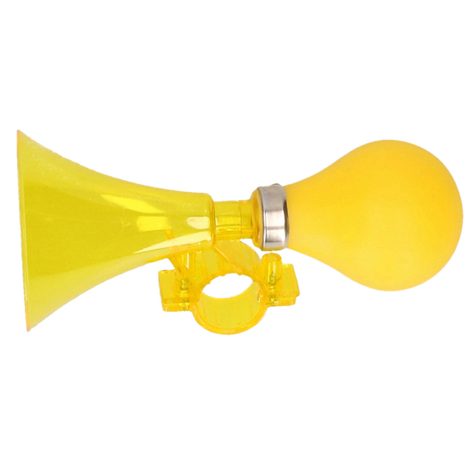 Fietsbel - toeter - kinderfiets - geel - 15 x 7 cm - fietsaccessoires - Fietsbellen