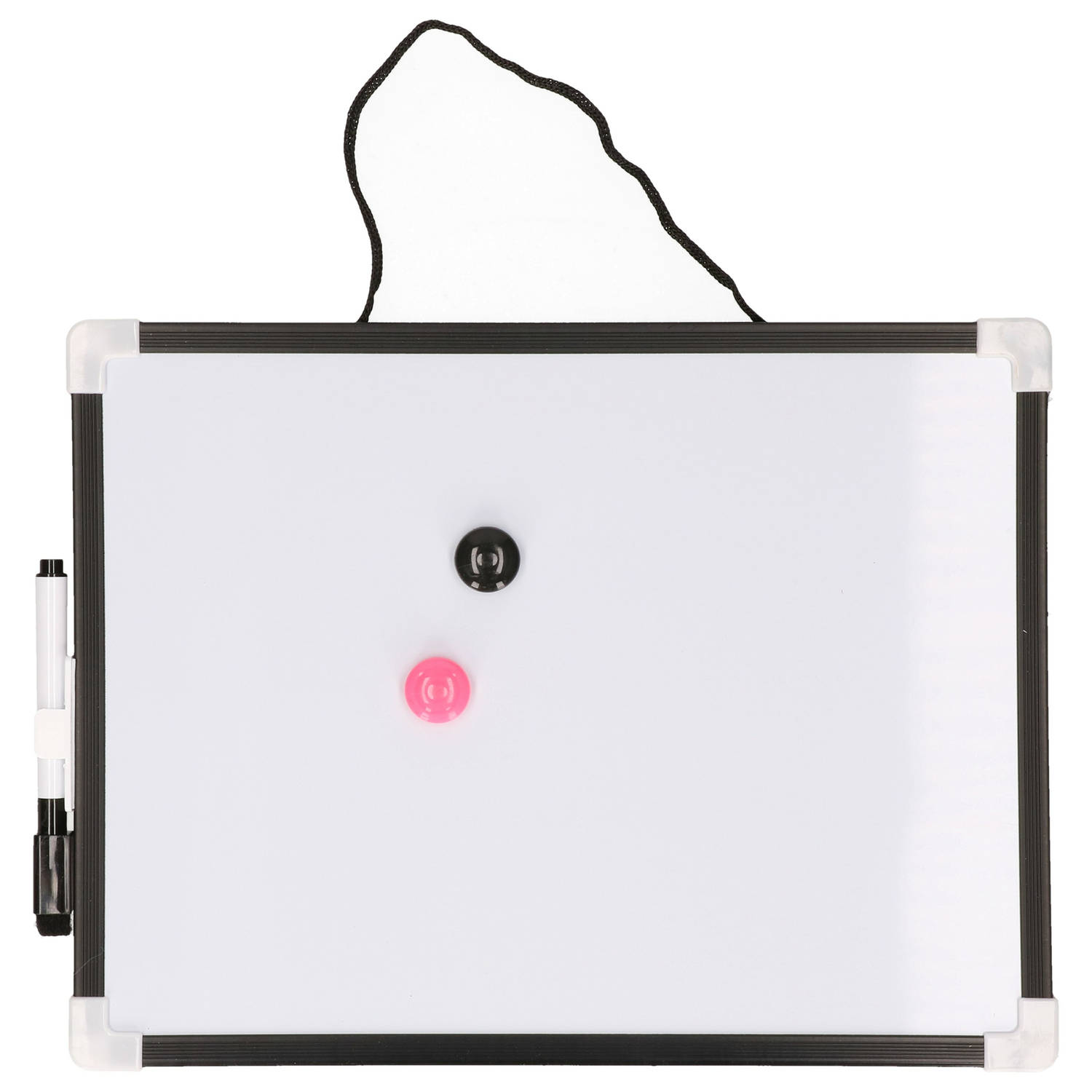 Whiteboard-memobord magnetisch met marker en magneten 21 x 30 cm Whiteboards