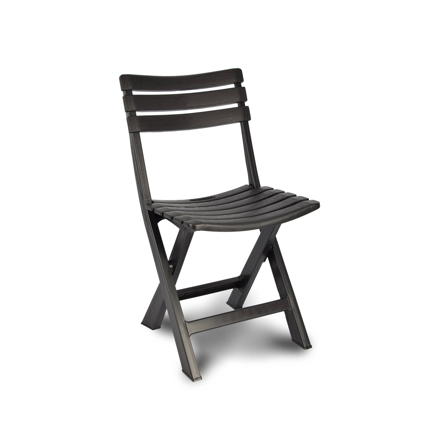 Klapstoel Opvouwbare stoel Campingstoel Tuinstoel Zwart Kunststof Duurzaam Comfortabel Voor binnen e