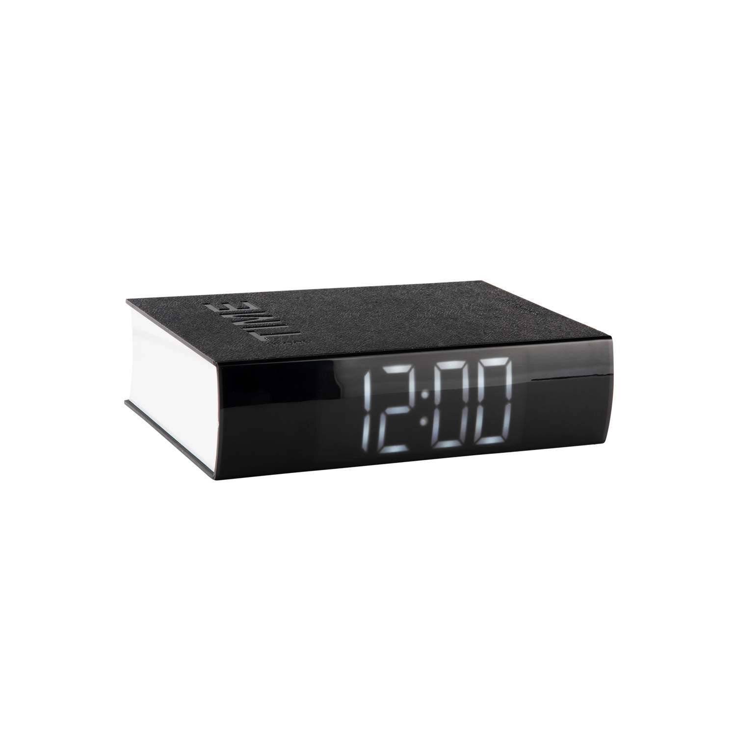 Karlsson Alarm clock Book LED ABS black