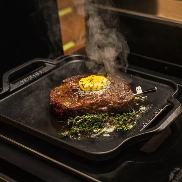 Gietijzeren Skillet voor Inductie Kookplaat Traeger