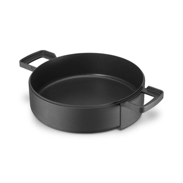 Berndes - B.Double Kook- en Braadpan Ø 24 cm Set van 2 Stuks - Aluminium - Zwart