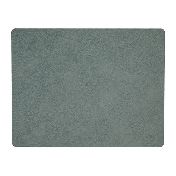 LIND DNA Placemat Hippo - Leer - Pastel Green - 45 x 35 cm