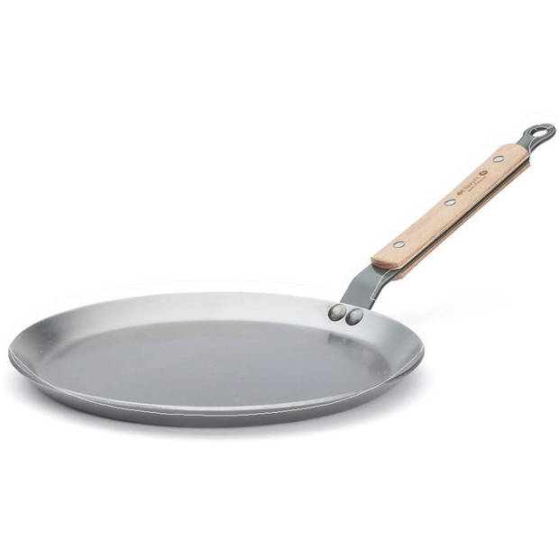 De Buyer pannenkoekenpan / Crepepan Mineral B Hout - ø 24 cm - zonder antiaanbaklaag