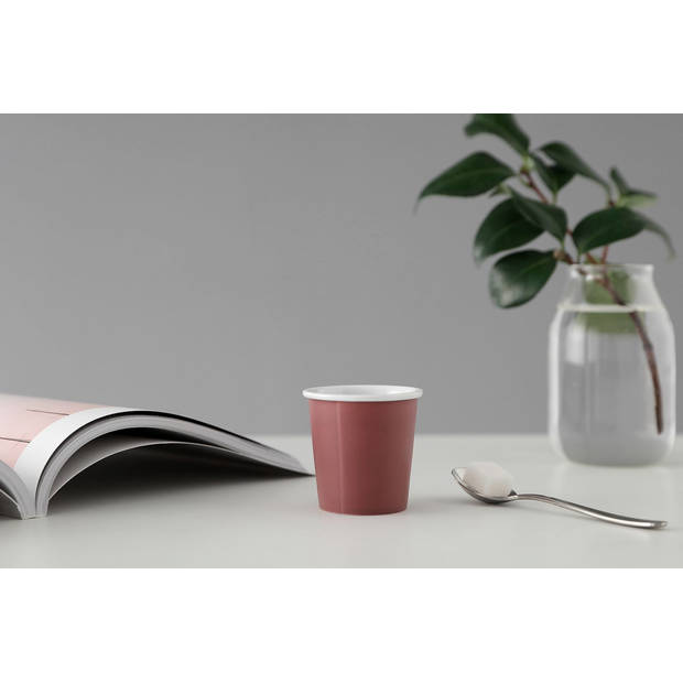 Viva - Anytime Anna Papercup Poselein 80 ml - Porselein - Rood