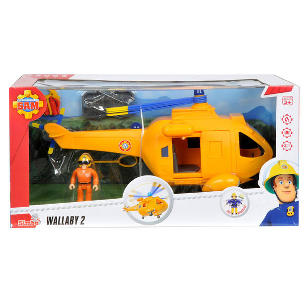 Simba Sam Helicopter Wallaby II with Figurine