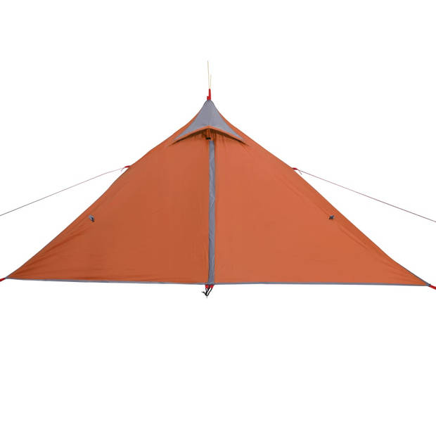 vidaXL Tent 1-persoons waterdicht verduisterend stof grijs en oranje