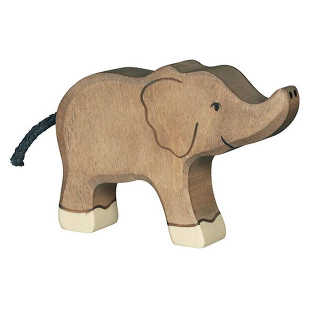 Holztiger Elephant, small, trunk raised ca. 12 x 2