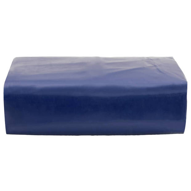 vidaXL Dekzeil 650 g/m² 5x6 m blauw